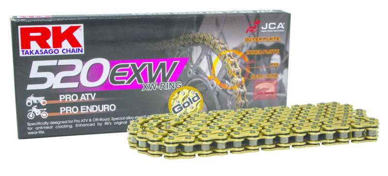 RK Chain GB520EXW-130L XW-Ring - Gold – GTR Auto