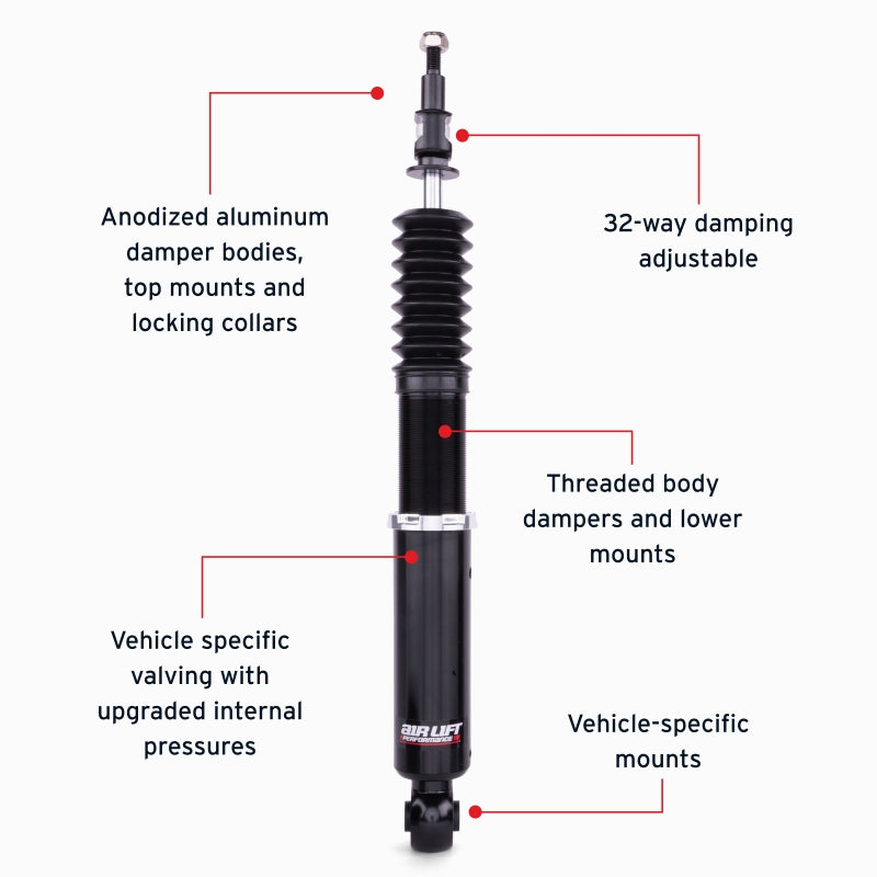 Air Lift 05-14 Audi A3 / 06-14 Volkswagen GTI Performance Rear Kit