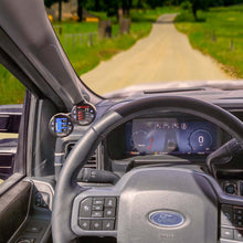 Load image into Gallery viewer, Banks Gauge Pod Kit 2023-2024 Ford F250-450 & 2021-24 F150  iDash Stealth Pod Mount - Dual Gauge