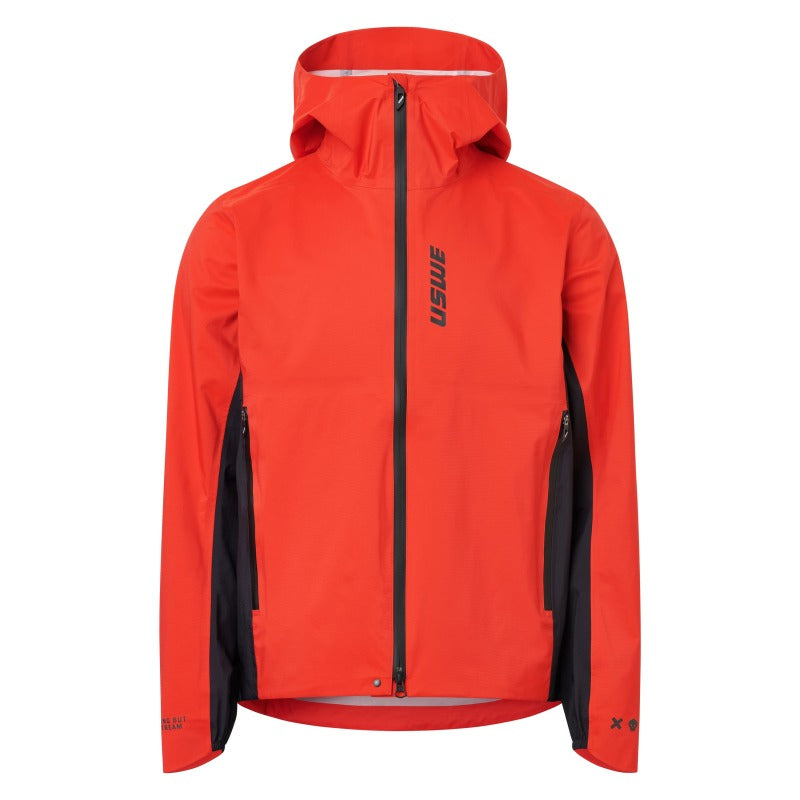 USWE Waterproof  MTB Jacket Flame Red - Small