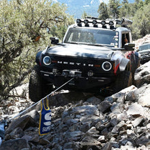 Load image into Gallery viewer, Superwinch 10000 LBS 12V DC 3/8in x 54ft Synthetic Rope Scorpion 10000SR Winch - Black Powdercoat