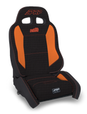 PRP EnduroCrawl Reclining Suspension Seat - Black/Orange Tweed - Passenger