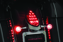Load image into Gallery viewer, Kuryakyn Rear Turn Signal & License Plate Mount Indian Chrome