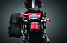 Load image into Gallery viewer, Kuryakyn License Plate Turn Signal & Marker Light Mount Chrome