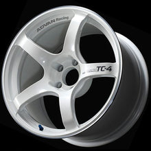 Load image into Gallery viewer, Advan TC4 18x7 / 4x100 / +41 Offset / 63 CB - Racing White Metallic & Ring