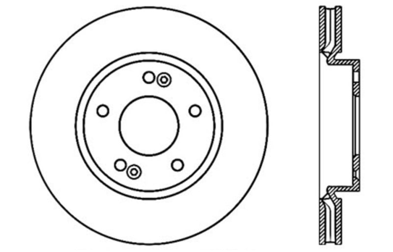 StopTech Slotted & Drilled Sport Brake Rotor