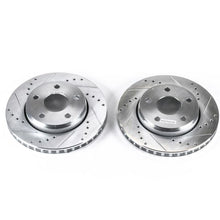 Load image into Gallery viewer, Power Stop 07-17 Jeep Wrangler Front Evolution Drilled & Slotted Rotors - Pair