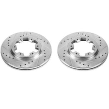 Load image into Gallery viewer, Power Stop 85-86 Nissan 720 Front Evolution Drilled & Slotted Rotors - Pair