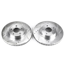 Load image into Gallery viewer, Power Stop 05-06 Saab 9-2X Front Evolution Drilled & Slotted Rotors - Pair