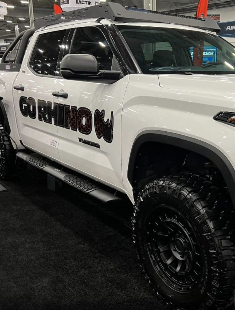 Go Rhino V-Series V3 Complete Kit Side Steps & Brackets 23-24 Toyota Sequoia