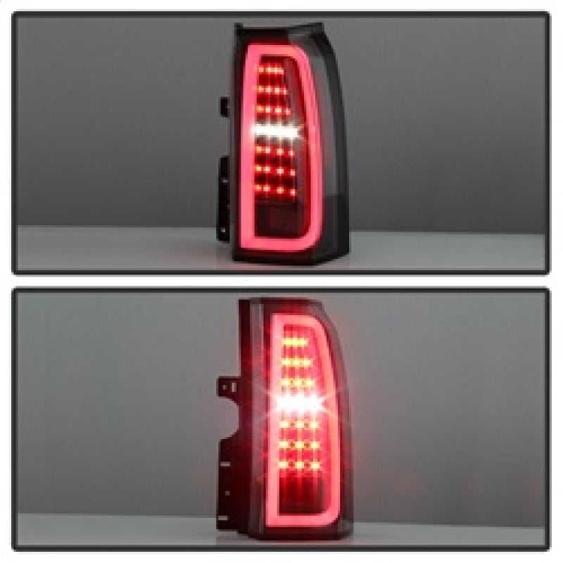 Spyder Chevy Tahoe / Suburban 15-17 Light Bar LED Tail Lights - Black (ALT-YD-CTA15-LED-BK)