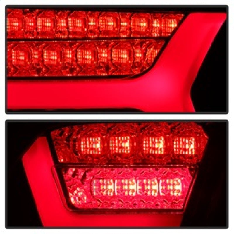 Spyder 09-11 Audi A6 LED Tail Lights - Red Clear (ALT-YD-AA609-LED-RC)
