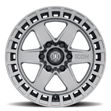 Load image into Gallery viewer, ICON Raider 17x8.5 6x120 0mm Offset 4.75in BS Titanium Wheel