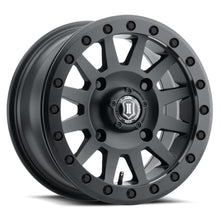 Load image into Gallery viewer, ICON Compression 15x7 4x156 38mm Offset 5+2 BS 132mm Bore Satin Black Wheel