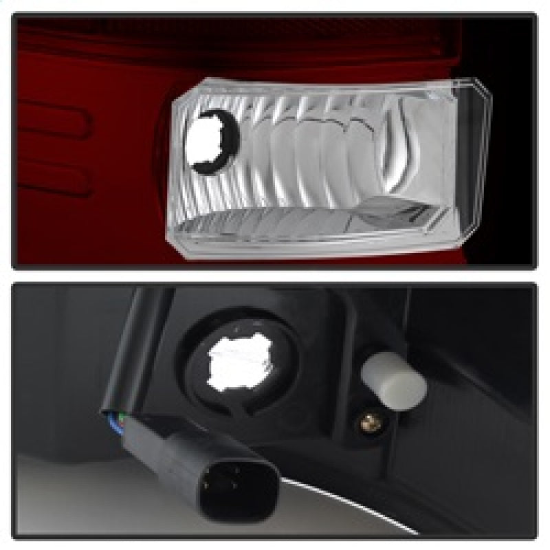 Spyder GMC Sierra 2016-2017 Light Bar LED Tail Lights - Red Clear ALT-YD-GS16-LED-RC