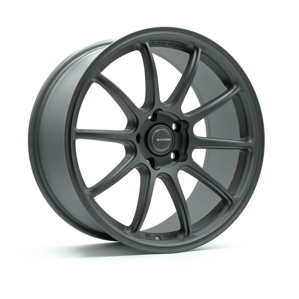RF03RR Flow Form Matt Gunmetal 18x8.5 +35 5x112 CB66.6 Ball seat