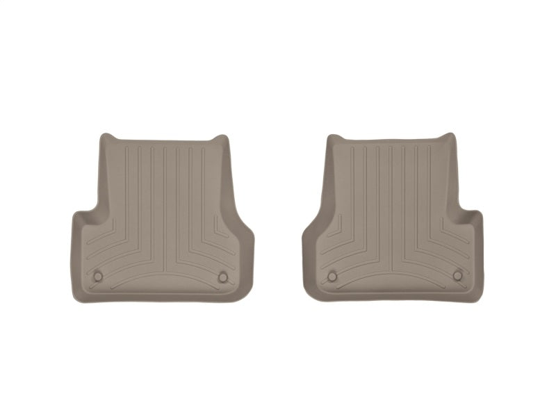 WeatherTech 12+ Audi A6 Rear FloorLiner - Tan