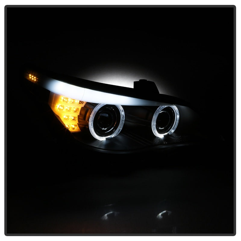 Spyder 08-10 BMW 5-Series E60 (HID Models Only) Projector Headlights - Black PRO-YD-BMWE6008-HID-BK