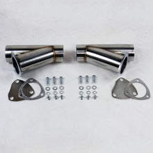 Load image into Gallery viewer, Granatelli 2.25in Stainless Steel Manual Dual Exhaust Cutout