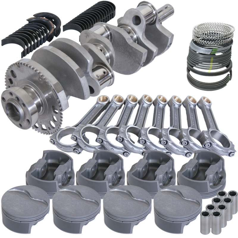 Eagle Chevy LS3 4.000in Crank 58 Tth Rlctor 6.125in I-Beam Rods 4.065in Pistons Rotating Assembly