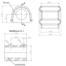 Load image into Gallery viewer, Superpro Toyota Land Cruiser 300 Series (N/A North America) - 21mm LC300 Rear Sway Bar Bush Kit