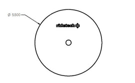 Ridetech Lower Pattern Plate 1/8in Mild Steel 5.5in OD