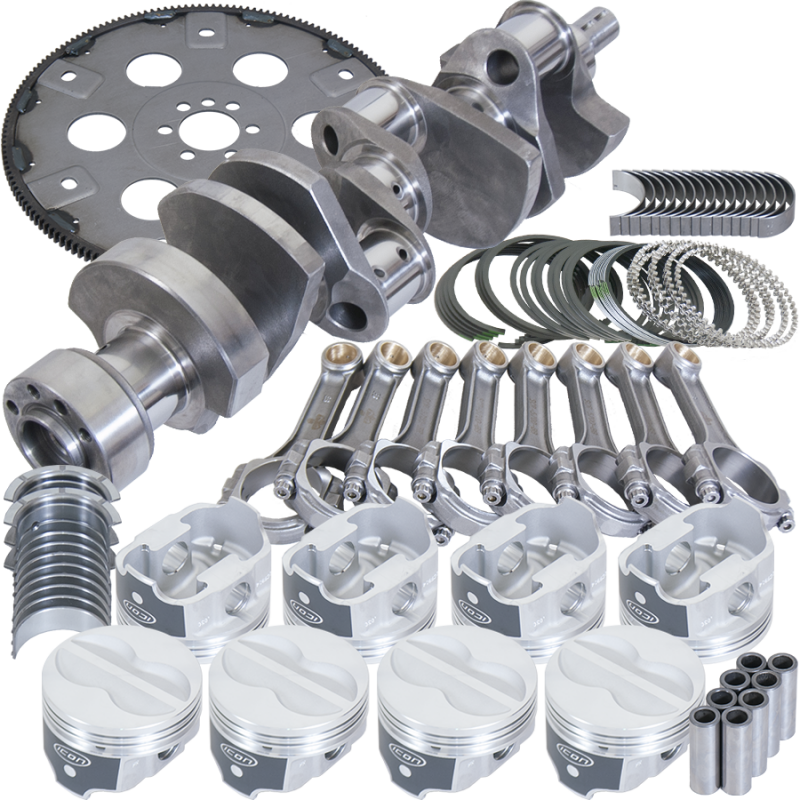 Eagle Chevy 350 1Pc 3.750in Crank 5.700in I-Beam Rods -10cc 4.030in Pistons Balanced Assembly