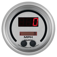 Load image into Gallery viewer, Autometer 85.7mm Silver Switchable 260 MPH / 260 KM/H Speedometer Ultra-Lite Elite Digital Gauge