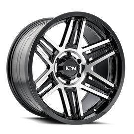 ION Type 147 20x9 / 8x165.1 BP / 0mm Offset / 125.2mm Hub Black/Machined Wheel