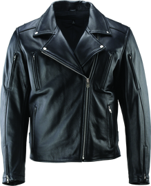 River Road Ironclad Classic Leather Jacket Black - XL