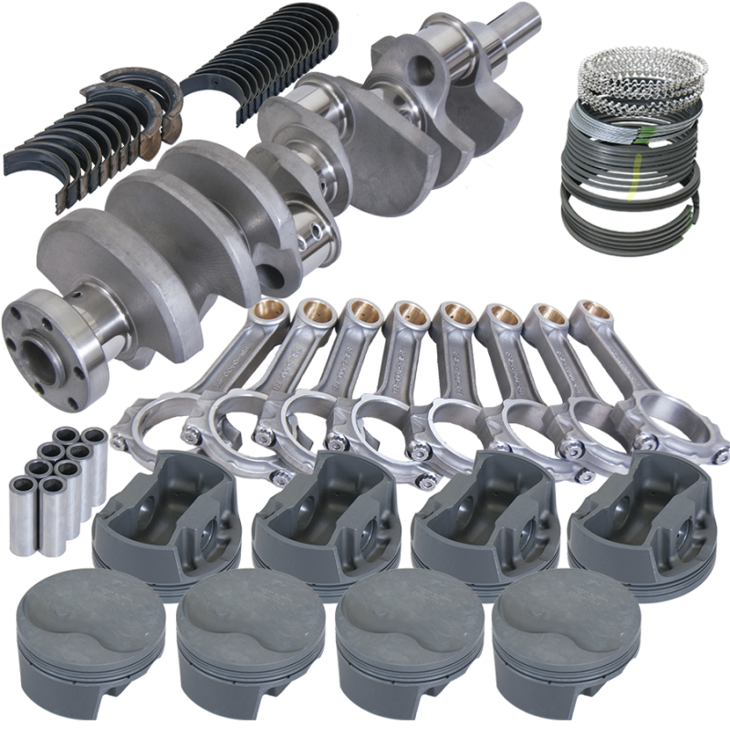 Eagle Ford 289/302 3.250in Crank 5.400in I-Beam Rods -6cc Flat Top 4.125in Pistons Rotating Assembly