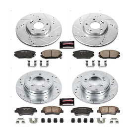 Power Stop 09-11 Hyundai Azera Front and Rear Z23 Evolution Brake Kit