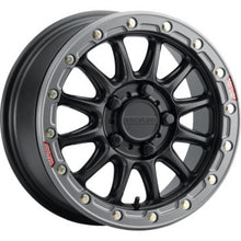 Load image into Gallery viewer, Raceline A14BG Alpha 15x10in/6x139.7 BP/25mm Offset/78.1mm Bore- Blk &amp; Gunmetal Ring Beadlock Wheel