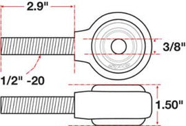 SPC Performance xAxis Rod End Ball Joint