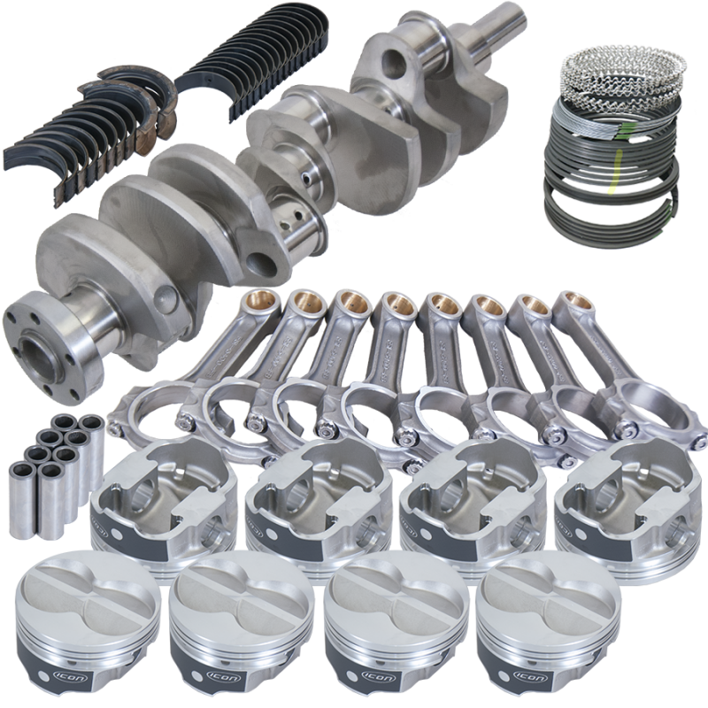 Eagle Ford 289/302 3.400in Crank 5.400in I-Beam Rod -11cc Flat Top 4.000in Pistons Rotating Assembly