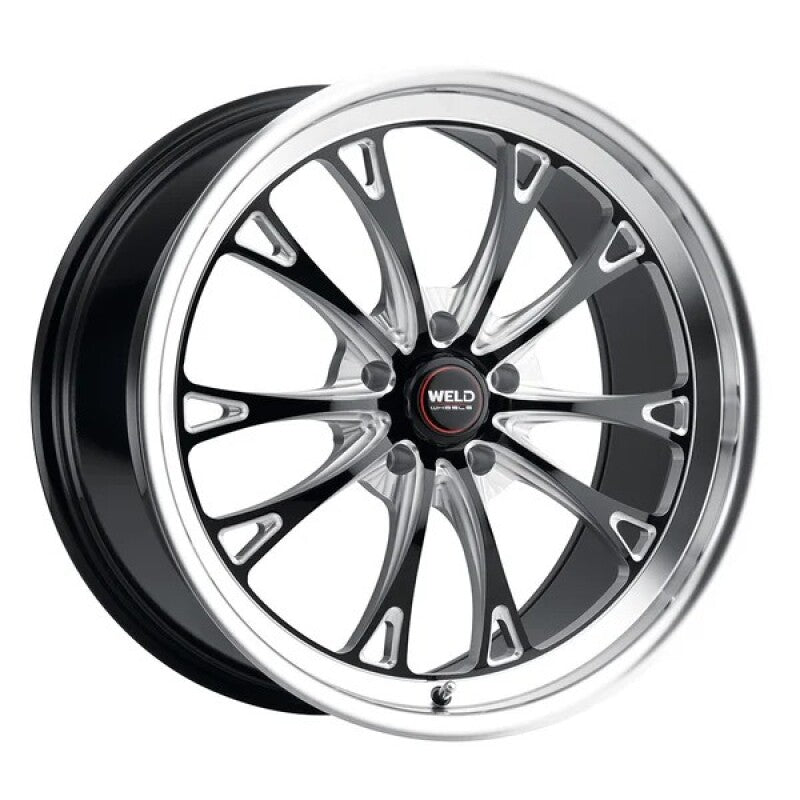 Weld S157 18X12 Belmont Drag 5X120.65 ET55 BS8.7 Gloss Black MIL Dia 78.1