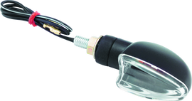 BikeMaster Ministalk Marker Light V-Shape - Black/Clear