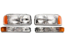 Load image into Gallery viewer, Raxiom 99-06 GMC Sierra 1500 Axial Series OEM Style Rep Headlights- Chrome Housing (Clear Lens)