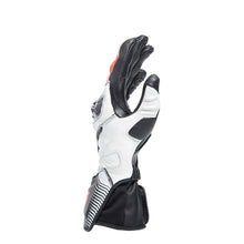 Load image into Gallery viewer, Dainese Carbon 4 Long Lady Leather Gloves - Black/White/Red - Small