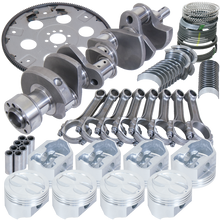 Load image into Gallery viewer, Eagle Chevy 350 1Pc 3.480in Crank 5.700in I-Beam Rods 4.040in Pistons 168 Tooth FP Balanced Assembly