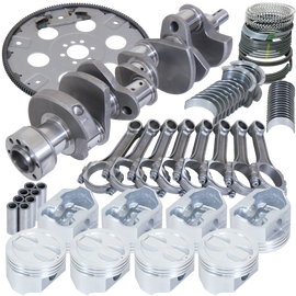 Eagle Chevy 350 1Pc 3.480in Crank 5.700in I-Beam Rods 4.040in Pistons 168 Tooth FP Balanced Assembly