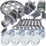 Eagle Chevy 350 1Pc 3.480in Crank 5.700in I-Beam Rods 4.040in Pistons 168 Tooth FP Balanced Assembly