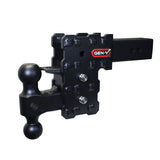 Gen-Y Phantom-X 2.5in Solid Shank 5in Drop 1.6K TW 16K Hitch w/GH-051 Dual-Ball & GH-032 Pintle Lock