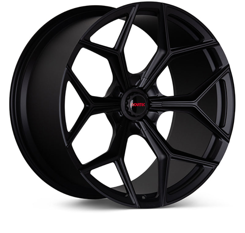 Vossen x Novitec NL4-5L 21x12.5in - 5x112 BP - ET43 - Satin Black Lamborghini Huracan Rear Wheel