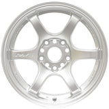 Gram Lights 57DR 15x8.0 +35 5x114.3 Sunlight Silver Wheel