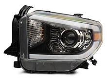 Load image into Gallery viewer, Raxiom 14-21 Toyota Tundra Axial Projector Headlights w/ SEQL LED Bar- Blk Housing (Clear Lens)