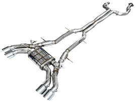 AWE Tuning 2021+ Cadillac CT4-V Blackwing SwitchPath Exhaust - Chrome Silver Tips