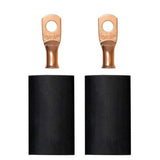 Moroso 1/4in Dia Stud 8 GA Wire Crimp/Solder Battery Cable Terminal Kit (2 Pack)