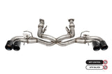 Corsa 2020-2025 Chevrolet Corvette C8 RWD 3in Valved Cat-Back Delete w/ NPP w/4.5in CF Black PVDTips