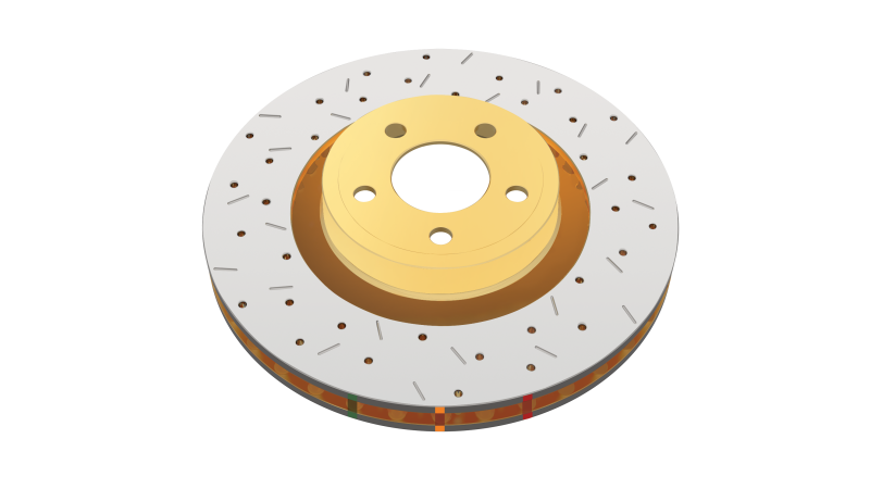 DBA 2016-2017 Ford Focus RS Rear Drilled & Slotted 4000 Series Rotor